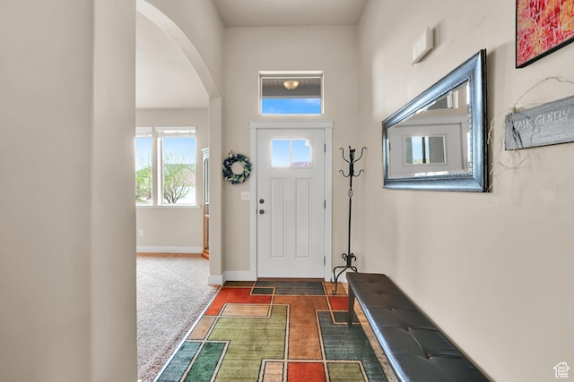 3182 N 1350 W, Pleasant View, UT 84414 - entrance foyer with arched walkways and baseboards