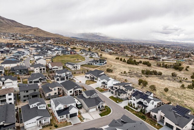 14902 S Fawley Ln, Herriman, UT 84096 - birds eye view of property featuring a residential view and a mountain view