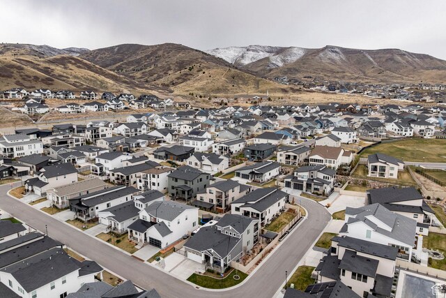 14902 S Fawley Ln, Herriman, UT 84096 - drone / aerial view with a residential view and a mountain view