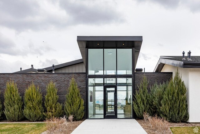 14902 S Fawley Ln, Herriman, UT 84096 - view of exterior entry featuring brick siding