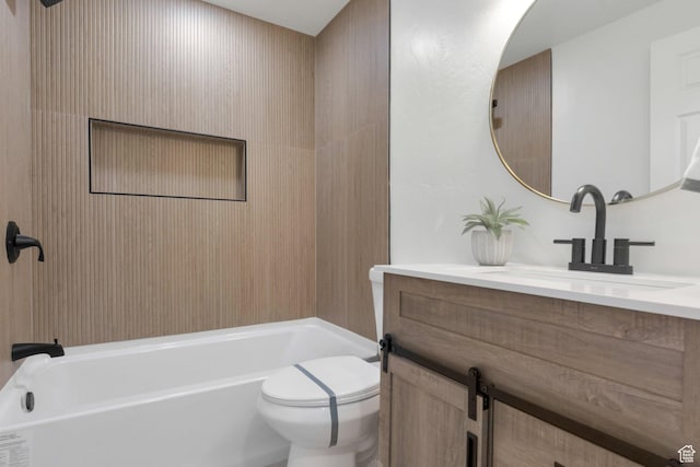 full bath featuring toilet and vanity