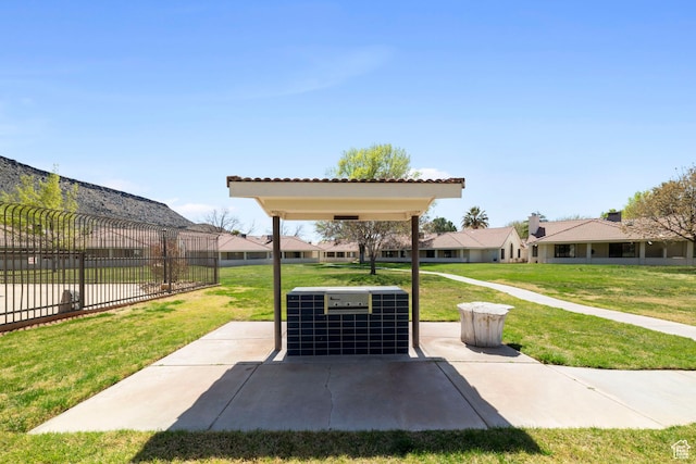 view of patio / terrace with fence