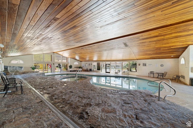 community pool with a sink
