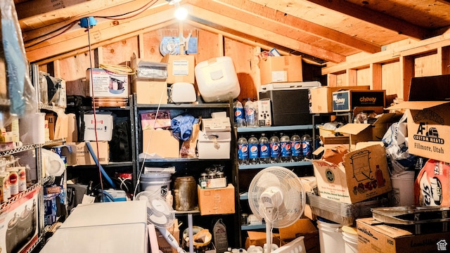 view of storage room