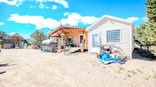 view of rear view of property
