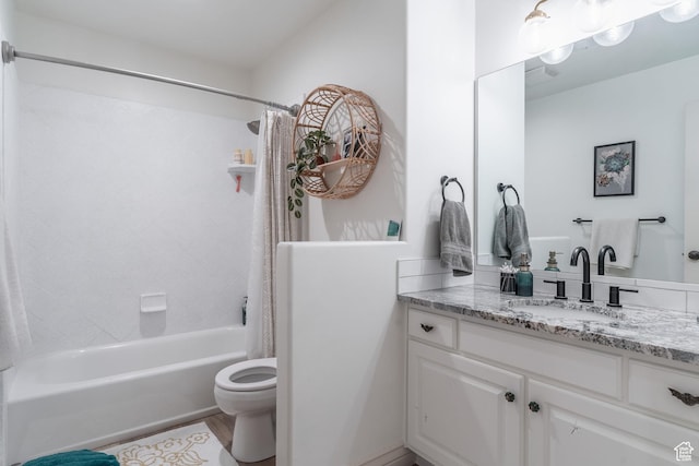 1255 W 3300 N, Pleasant View, UT 84414 - bathroom with toilet, shower / bath combo with shower curtain, visible vents, and vanity