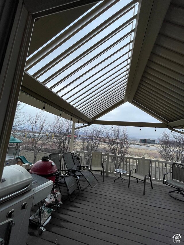 view of wooden terrace