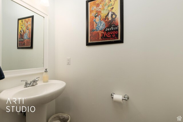 bathroom with a sink