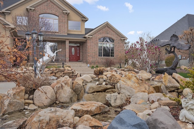 13053 S 1300 W, Riverton, UT 84065 - traditional-style house with brick siding
