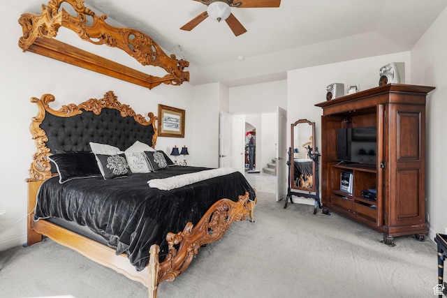 13053 S 1300 W, Riverton, UT 84065 - carpeted bedroom featuring arched walkways and ceiling fan