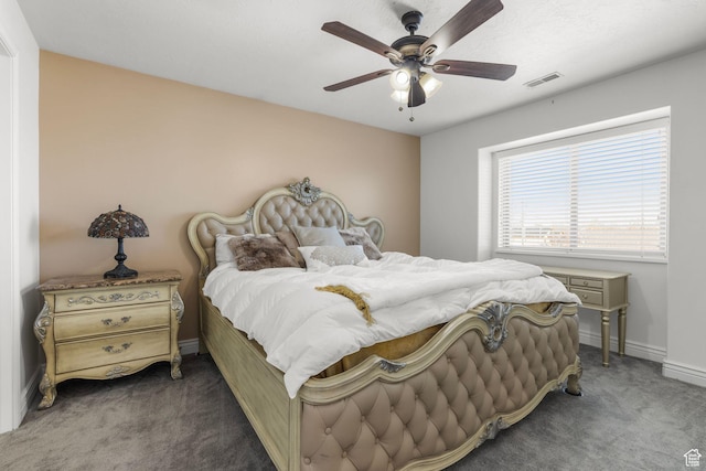 13053 S 1300 W, Riverton, UT 84065 - bedroom with carpet flooring, baseboards, and ceiling fan