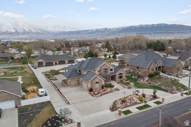 13053 S 1300 W, Riverton, UT 84065 - aerial perspective of suburban area featuring mountains