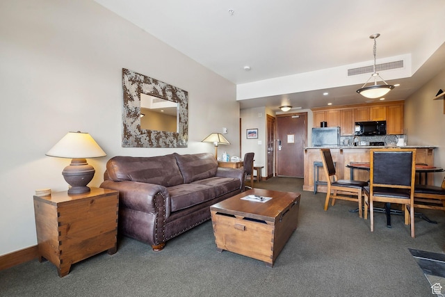 3720 N Sundial Ct Unit B417, Park City, UT 84098 - carpeted living area with baseboards and visible vents