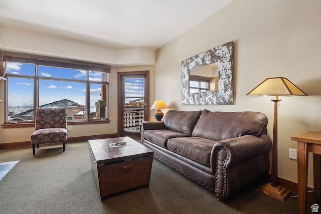 3720 N Sundial Ct Unit B417, Park City, UT 84098 - living area featuring baseboards and carpet flooring
