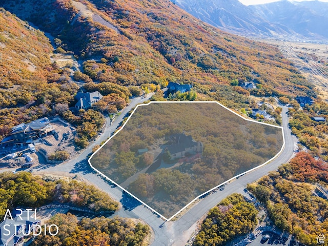 5055 Waterfall Dr, Pleasant View, UT 84414 - aerial view featuring a mountain view