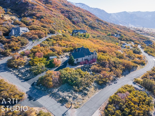 5055 Waterfall Dr, Pleasant View, UT 84414 - drone / aerial view with a mountain view