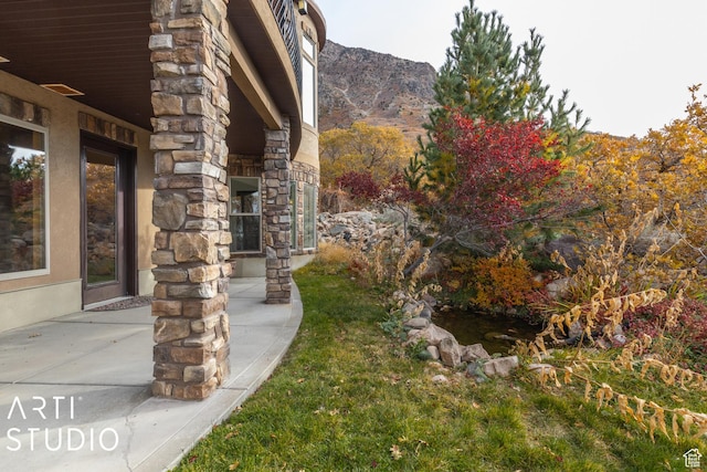 5055 Waterfall Dr, Pleasant View, UT 84414 - view of yard featuring a mountain view