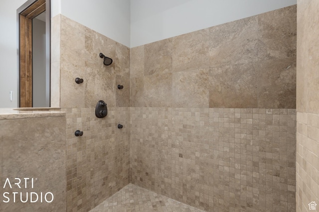 5055 Waterfall Dr, Pleasant View, UT 84414 - bathroom with a tile shower