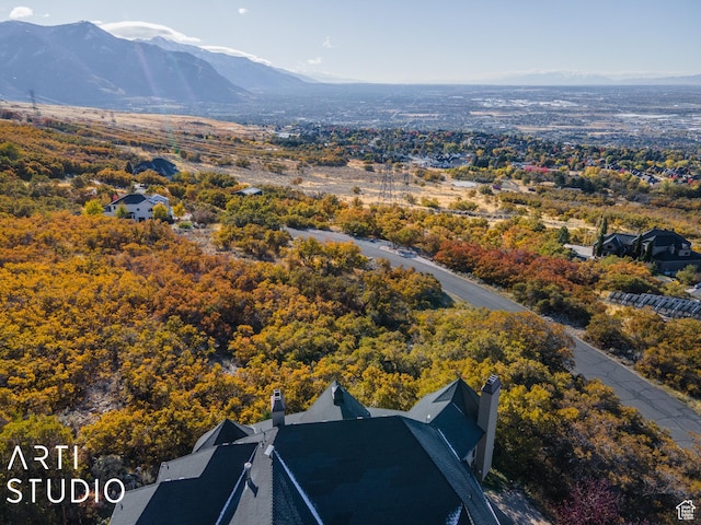 5055 Waterfall Dr, Pleasant View, UT 84414 - drone / aerial view with a mountain view
