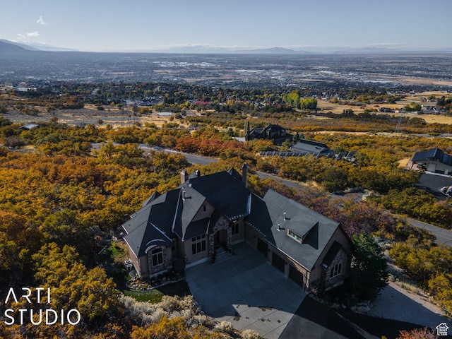 5055 Waterfall Dr, Pleasant View, UT 84414 - aerial view with a mountain view