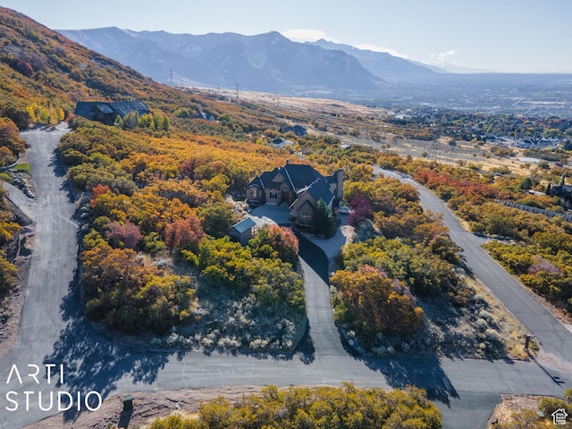 5055 Waterfall Dr, Pleasant View, UT 84414 - drone / aerial view with a mountain view