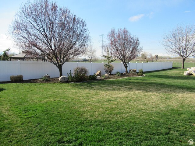 760 S Wellington Dr W, Kaysville, UT 84037 - view of yard with a fenced backyard