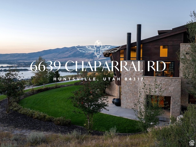 6639 E Chaparral Rd, Huntsville, UT 84317 - community / neighborhood sign featuring a mountain view