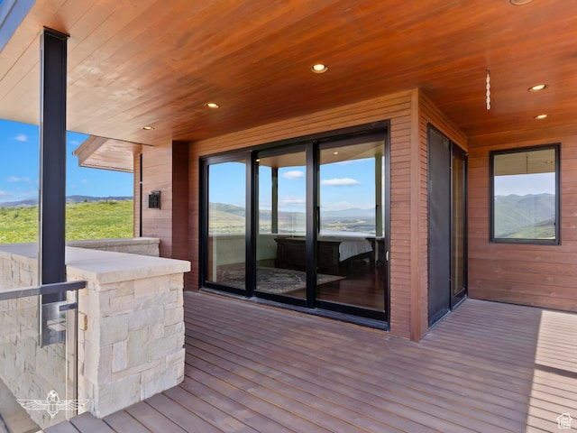 6639 E Chaparral Rd, Huntsville, UT 84317 - deck featuring a mountain view