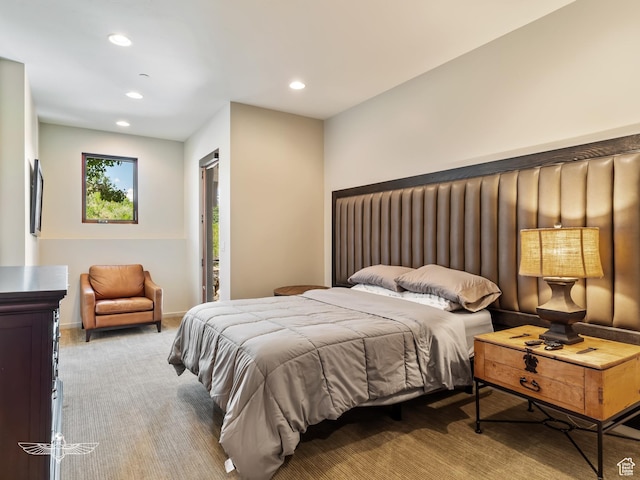 6639 E Chaparral Rd, Huntsville, UT 84317 - bedroom featuring carpet, baseboards, and recessed lighting