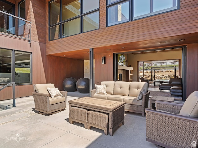 6639 E Chaparral Rd, Huntsville, UT 84317 - view of patio featuring an outdoor living space