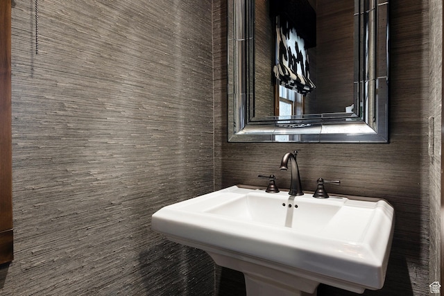 bathroom with a sink