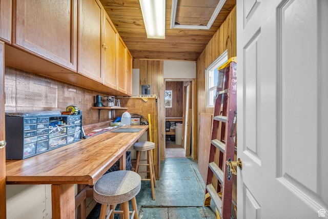410 N 175 E, North Salt Lake, UT 84054 - kitchen featuring wooden ceiling and backsplash