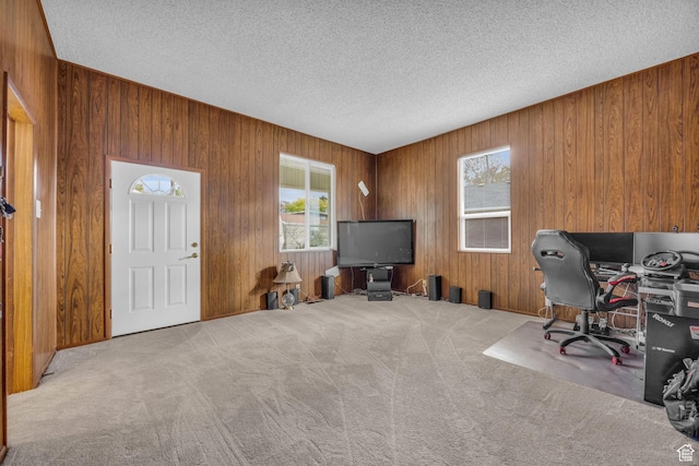 410 N 175 E, North Salt Lake, UT 84054 - office space featuring carpet, wooden walls, and a textured ceiling