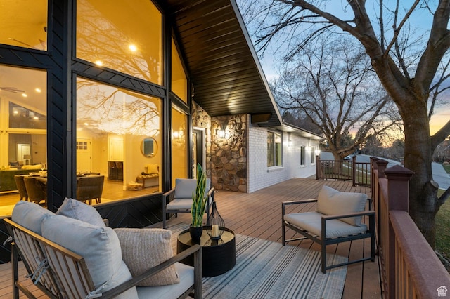 213 S Alpine Cir, Alpine, UT 84004 - deck with an outdoor hangout area