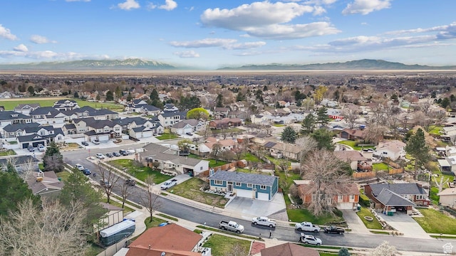 1567 Heather Dr, Layton, UT 84040 - drone / aerial view featuring a residential view and a mountain view