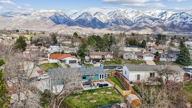 1567 Heather Dr, Layton, UT 84040 - birds eye view of property featuring a residential view and a mountain view