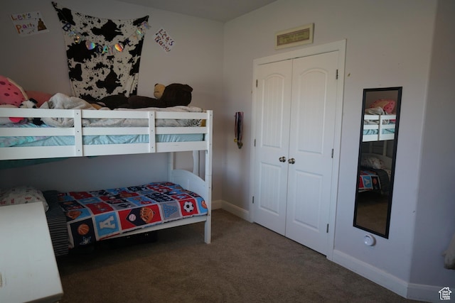 160 S 550 E Unit 18, Enterprise, UT 84725 - bedroom with baseboards, carpet floors, and a closet