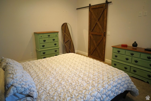 160 S 550 E Unit 18, Enterprise, UT 84725 - carpeted bedroom with baseboards and a barn door