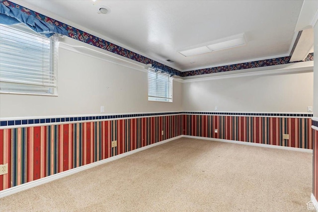 7342 S Promenade Cir E, Cottonwood Heights, UT 84121 - unfurnished room featuring wallpapered walls and carpet