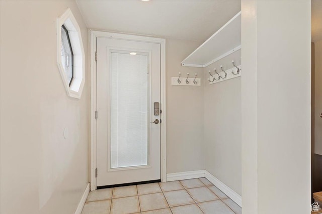 7342 S Promenade Cir E, Cottonwood Heights, UT 84121 - entryway with baseboards and light tile patterned floors