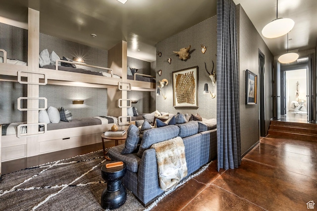 8006 N Sunrise Loop, Park City, UT 84098 - interior space with concrete flooring