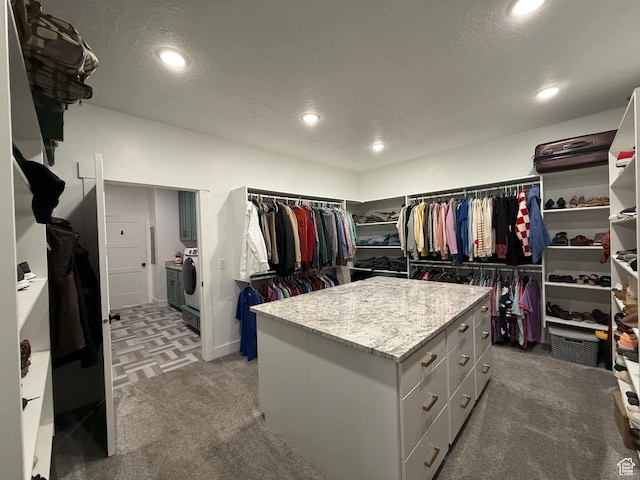 1240 W 2360 N, Helper, UT 84526 - spacious closet with light colored carpet and washing machine and clothes dryer
