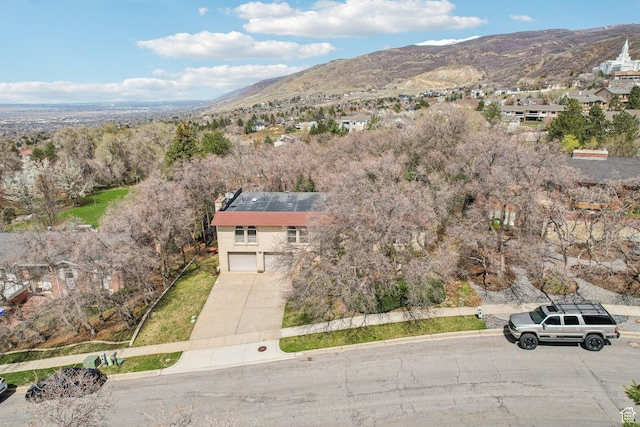 1349 E Madera Hills Dr S, Bountiful, UT 84010 - drone / aerial view with a mountain view