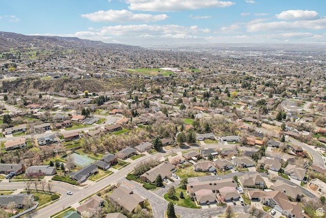 1349 E Madera Hills Dr S, Bountiful, UT 84010 - birds eye view of property with a mountain view and a residential view