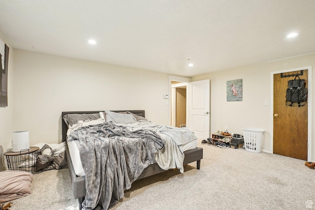 1349 E Madera Hills Dr S, Bountiful, UT 84010 - bedroom featuring recessed lighting and carpet flooring