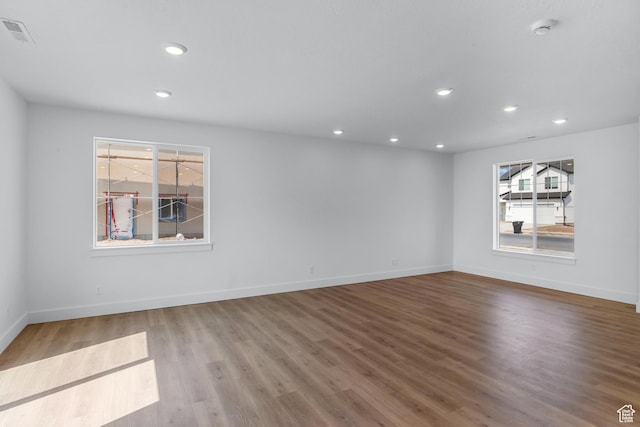 3199 N 3500 W Unit 379, Plain City, UT 84404 - empty room featuring baseboards, visible vents, recessed lighting, and wood finished floors