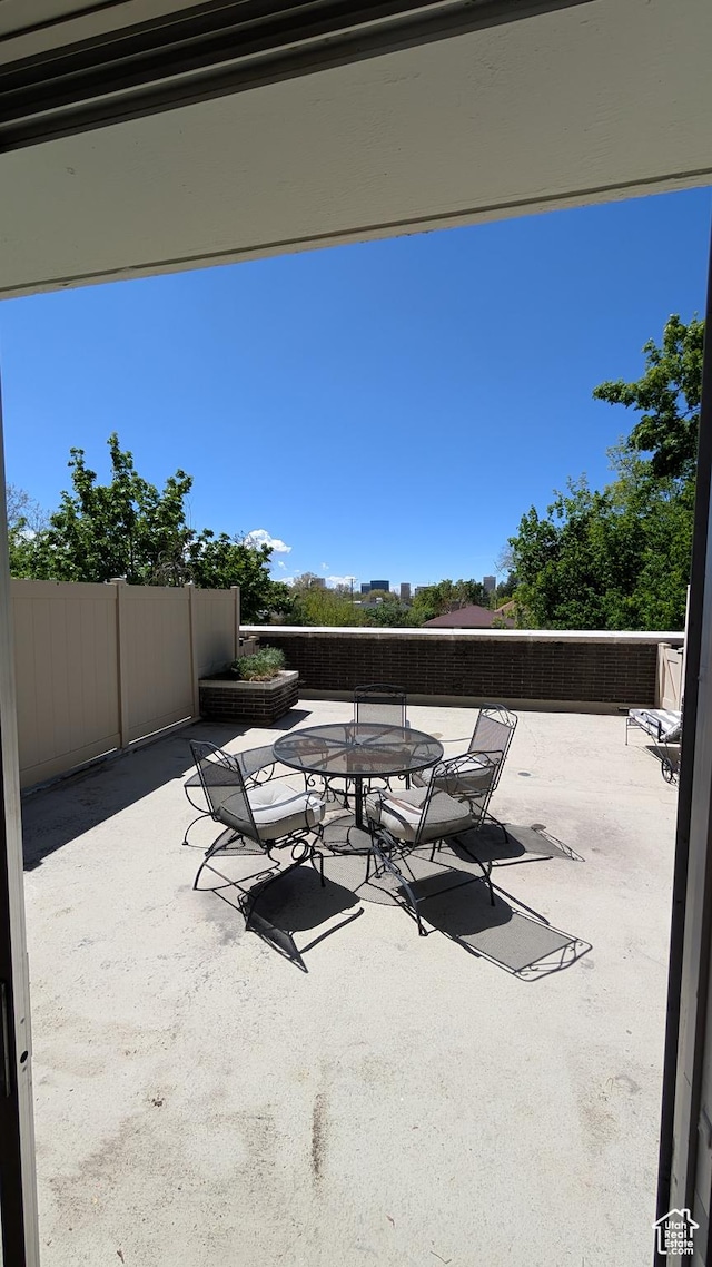 777 E S Temple Unit 3J, Salt Lake City, UT 84102 - view of patio / terrace with outdoor dining space