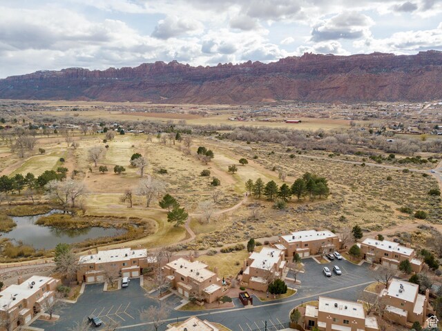 3245 E Fairway Loop, Moab, UT 84532 - birds eye view of property featuring a water and mountain view