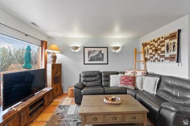 3245 E Fairway Loop, Moab, UT 84532 - living room with light tile patterned floors and visible vents