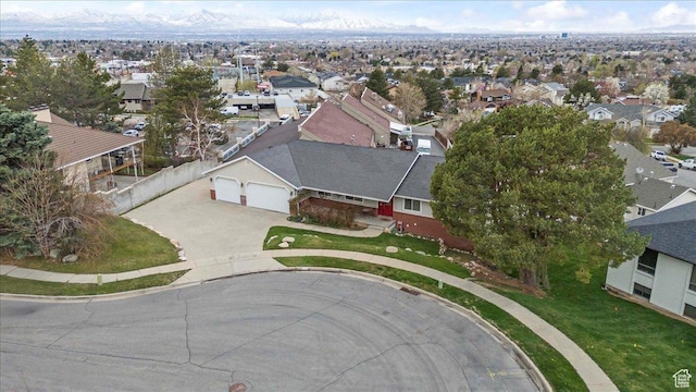 6958 S Sunrise Hills Cir E, Cottonwood Heights, UT 84121 - aerial view with a residential view